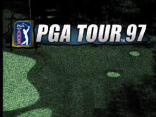 PGA Tour 97 title screen for Playstation